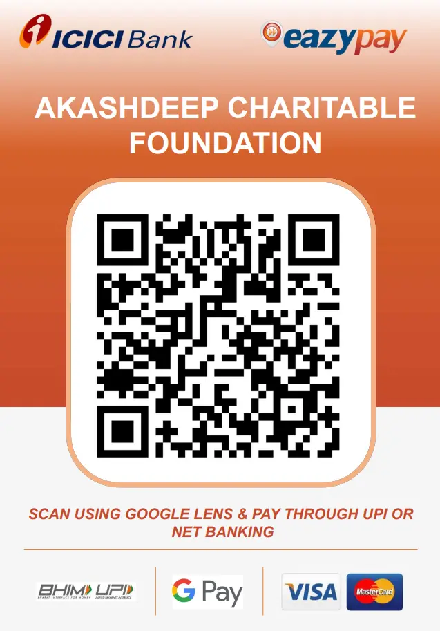 Akashdeep Foundation ICICI UPI QR